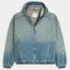 Vasket denim skaterjakke