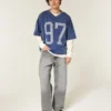 Vasket grå baggy jeans