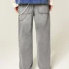 Vasket grå baggy jeans