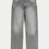 Vasket grå baggy jeans