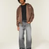Vasket grå superbaggy jeans