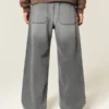 Vasket grå superbaggy jeans