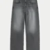 Vasket grå superbaggy jeans