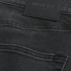 Vasket svart atletisk skinny jeans
