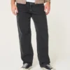 Vasket svart baggy jeans