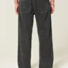 Vasket svart baggy jeans