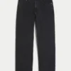 Vasket svart baggy jeans