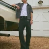 Vasket svart baggy jeans