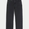 Vasket svart baggy jeans