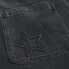 Vasket svart baggy jeans