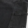Vasket svart baggy malerjeans