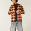 Vasket svart denim baggy malershorts