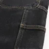 Vasket svart løs malerjeans