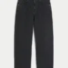 Vasket svart skaterbaggyjeans