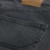 Vasket svart slim straight jeans