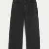 Vasket svart Star Graphic Super Baggy Jeans