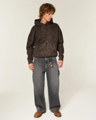 Vasket svart Super Baggy Painter Jeans