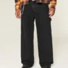 Vasket svart Super Baggy Painter Jeans