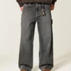 Vasket svart Super Baggy Painter Jeans