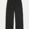 Vasket svart Super Baggy Painter Jeans