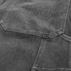 Vasket svart Super Baggy Painter Jeans