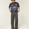 Vasket svart superbaggy jeans