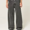 Vasket svart superbaggy jeans