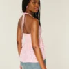 Vevd halterneck-babydoll-top