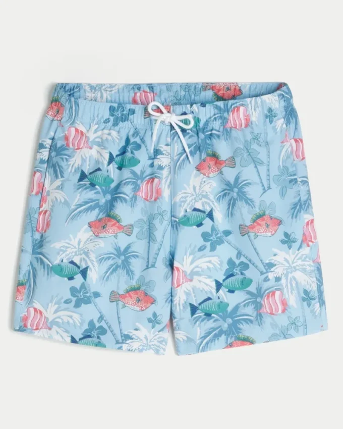 Volley-badeshorts til midt på låret