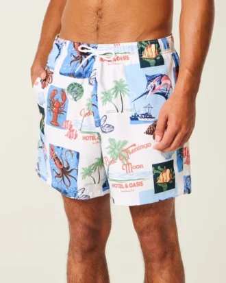Volley-badeshorts til midt på låret