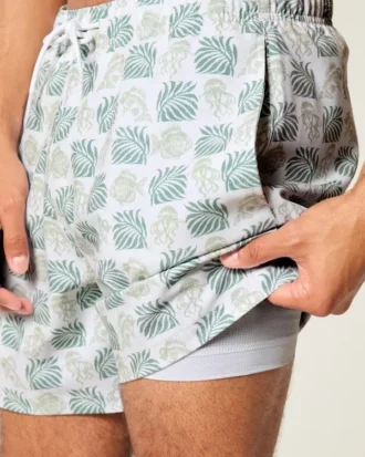Volley-badeshorts til midt på låret