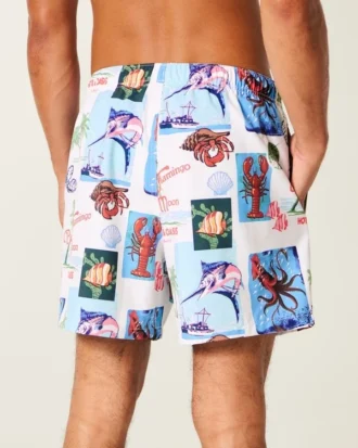 Volley-badeshorts til midt på låret